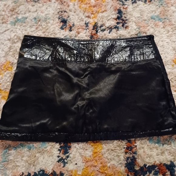 FINAL SALE Black Pleather Mini Skirt - Picture 5 of 8